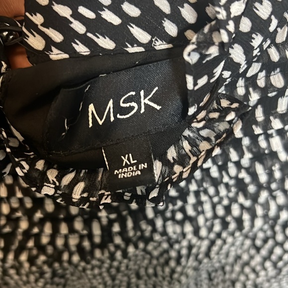 5/$25 MSK Black and White Mini Size XL women’s Dress - Picture 11 of 12